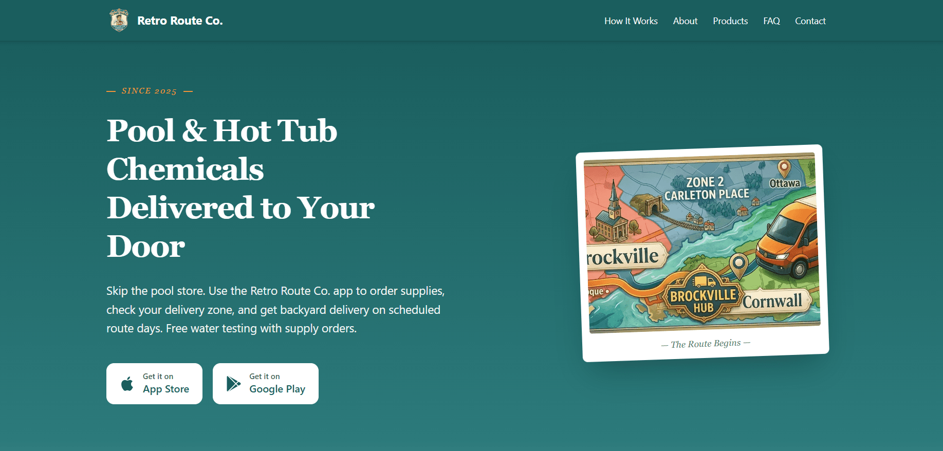 Retro Route Co — Pool & Hot Tub Chemical Delivery